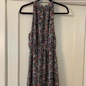 H&M high neck open back cocktail dress.